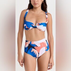 MINKPINK Vibrant Blue and Pink Bikini xsmall